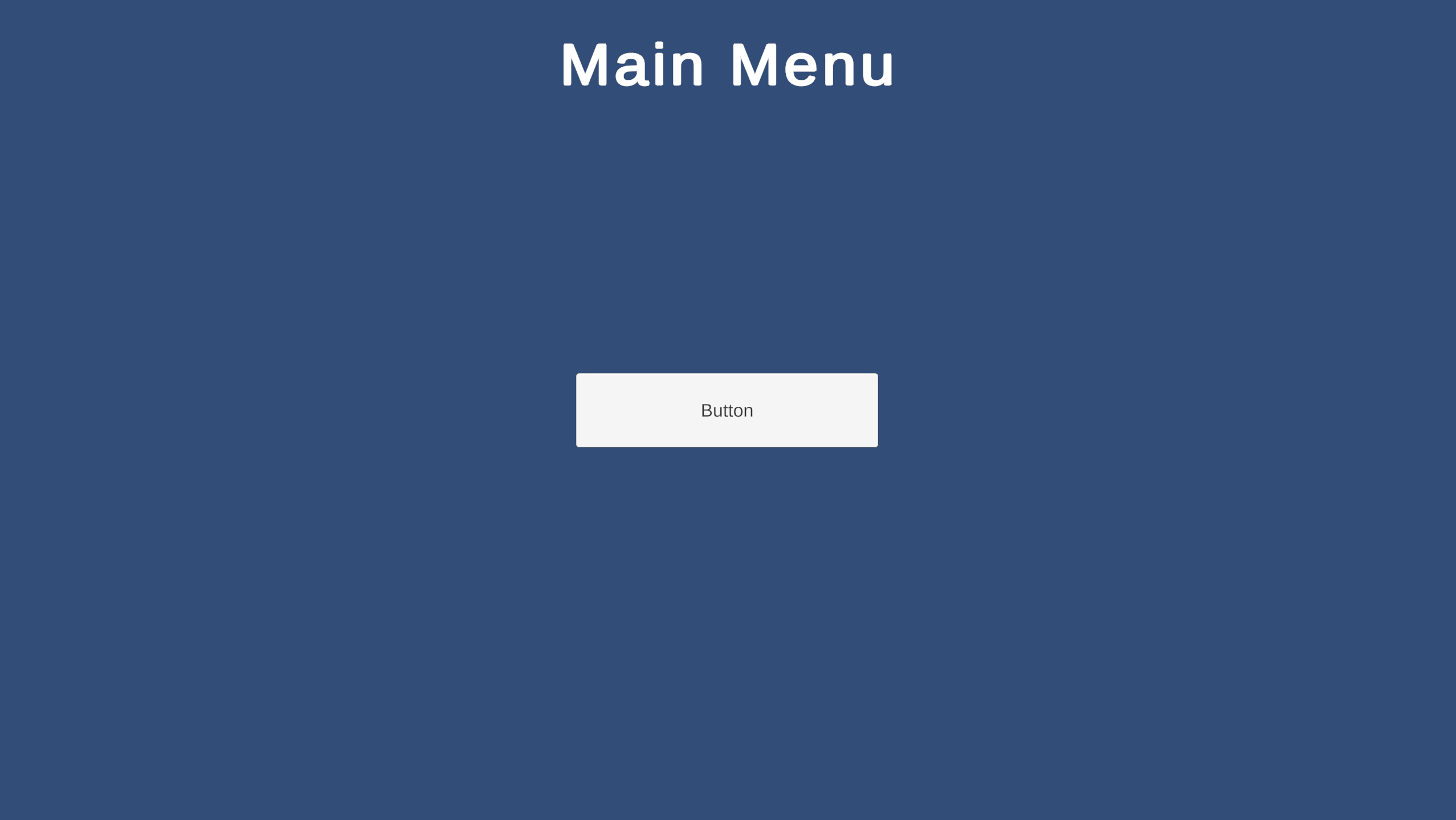 Main Menu from the build Main Menu from the build