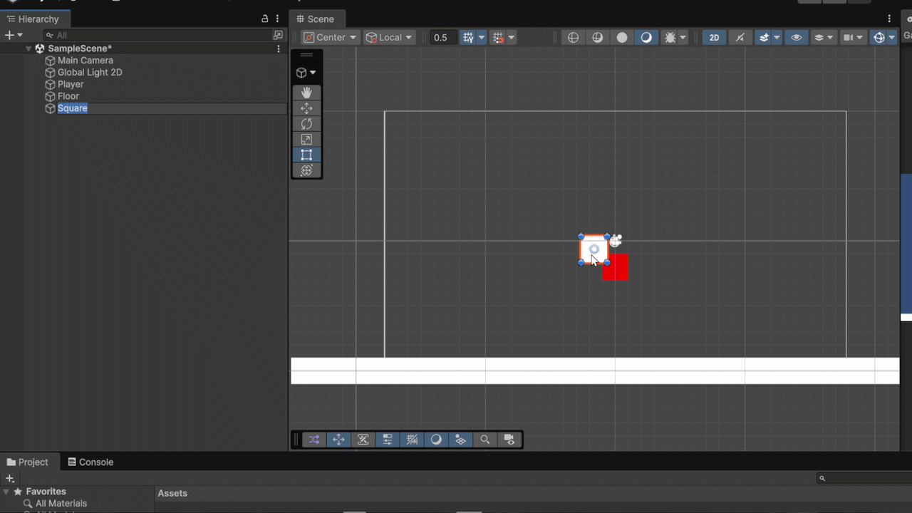 GIF of placing the platforms