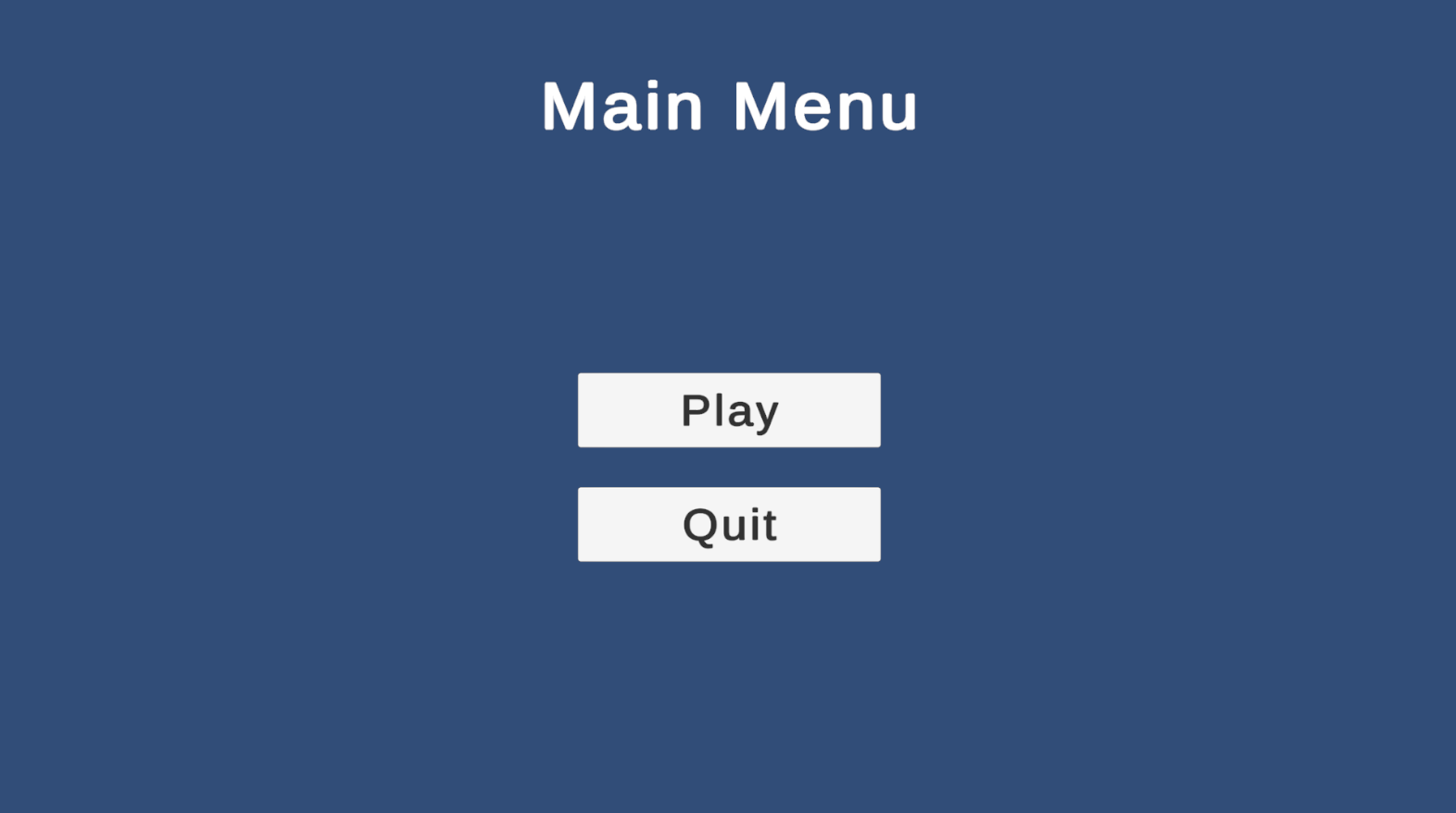 Main Menu completed Main menu