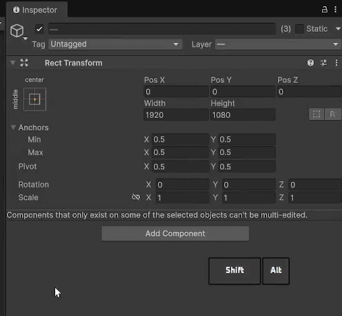 Set Rect Transform anchors