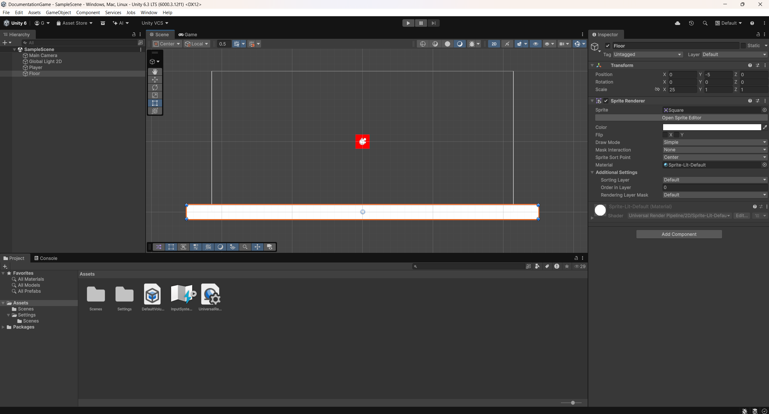 Unity Editor after completing the project setup instructions Unity Editor after completing the project setup instructions